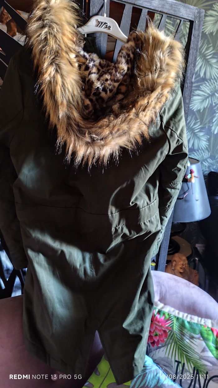 Parka femme verte kaki - photo numéro 4