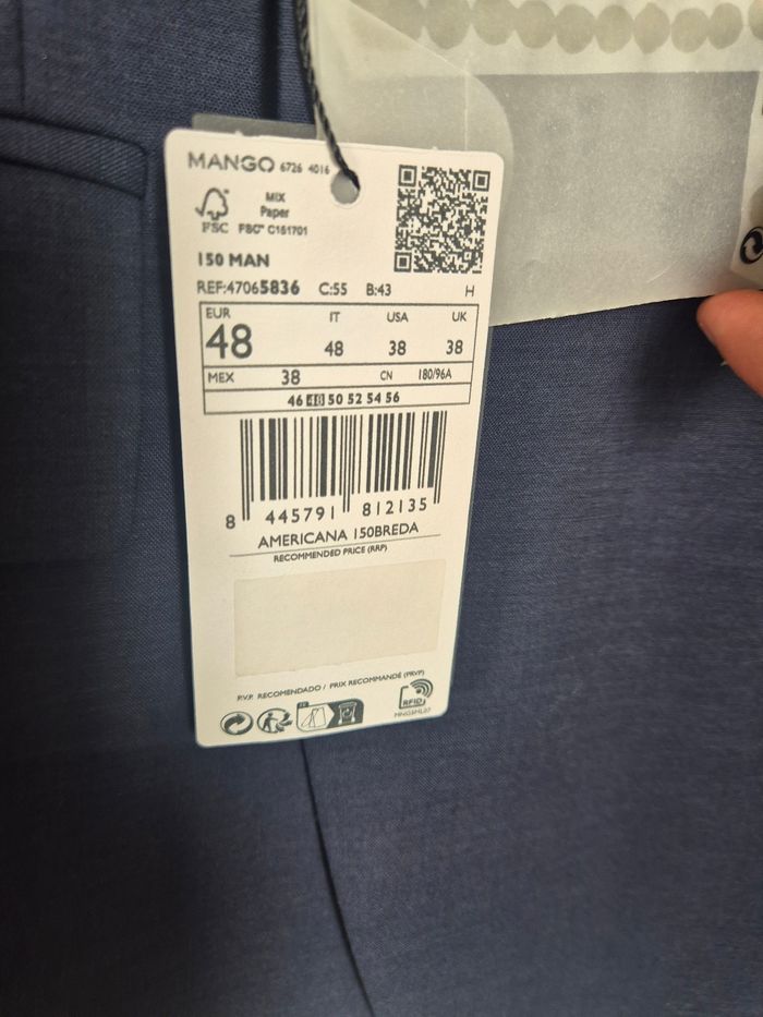 Veste de costume mango 48 - photo numéro 3