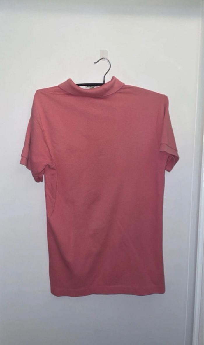 Lacoste - Polo à manches courtes - Taille 2 (S) - Vieux Rose - photo numéro 3