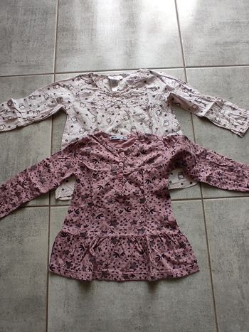 Lot de 2 blouses à manches longues 8 ans
