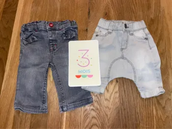Lot pantalon jean 3 mois