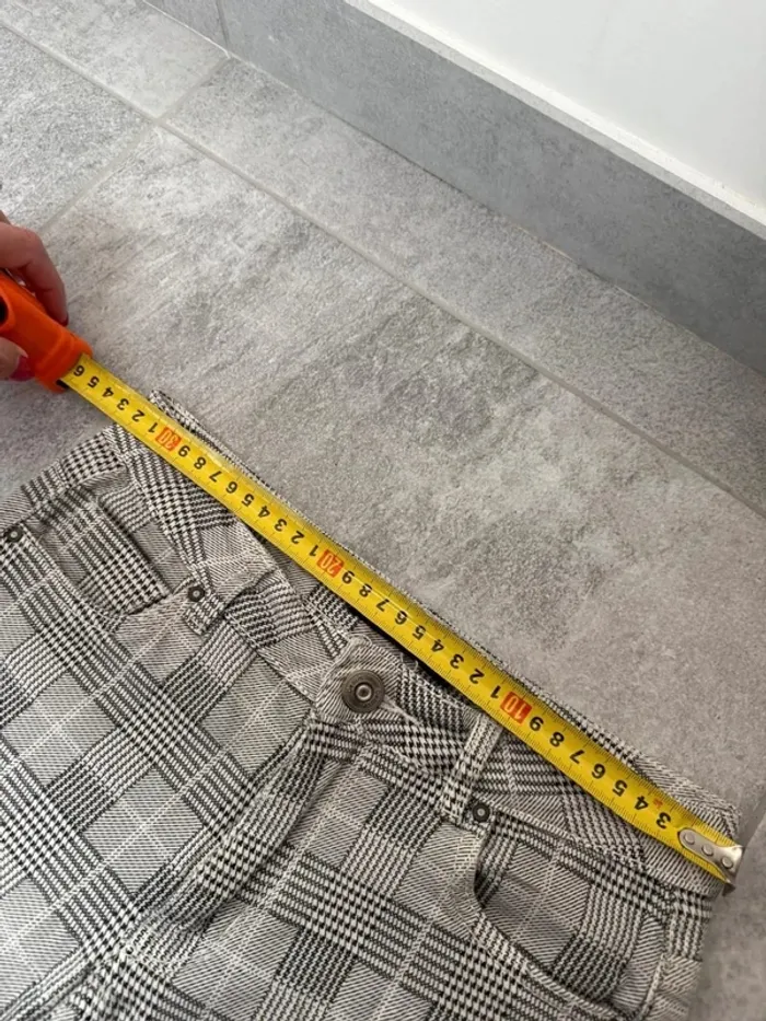 Legging Absolu Paris à carreaux femme gris taille 36 - photo numéro 6