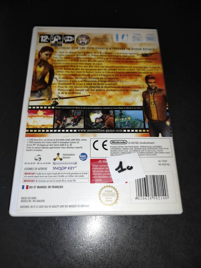 Secret files Nintendo wii - photo numéro 2