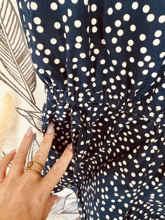 Taille 12 ans Combishort été fille Okaidi bleu marine * poids * 🌸 - photo numéro 5