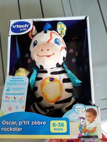 Oscar le petit zèbre musical Rockstar