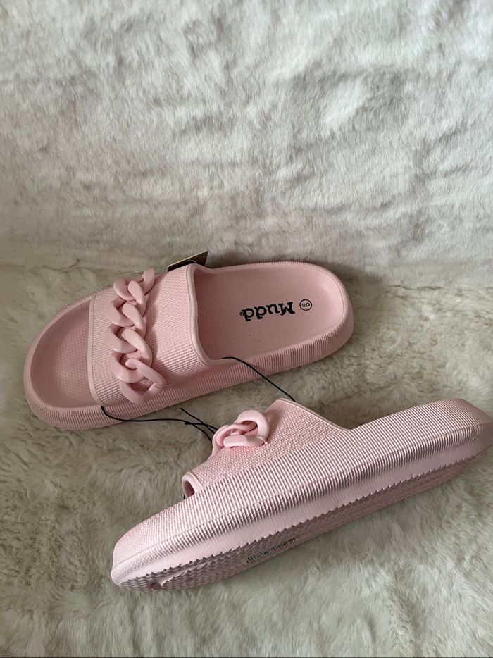 Sandales, claquettes, sabots roses pointure 39 - photo numéro 5