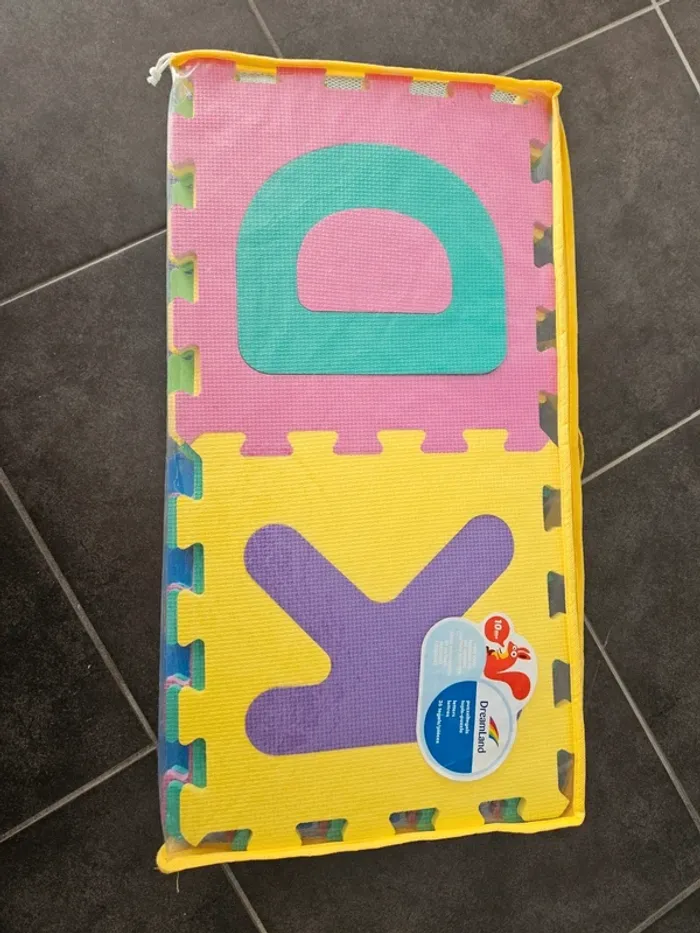 Tapis de jeu puzzle lettre 36 dalles - photo numéro 2