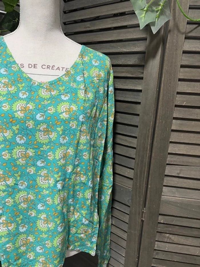 haut et t-shirt sans marque turquoise taille XL - photo numéro 4