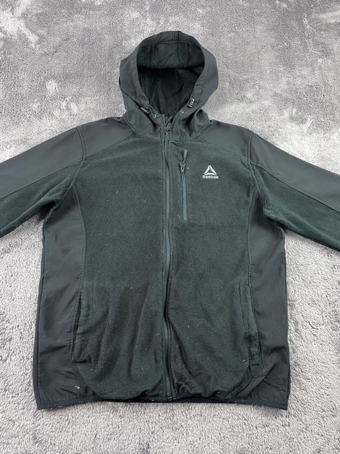 Veste polaire Reebok noire avec logo taille L – Homme streetwear - photo numéro 6
