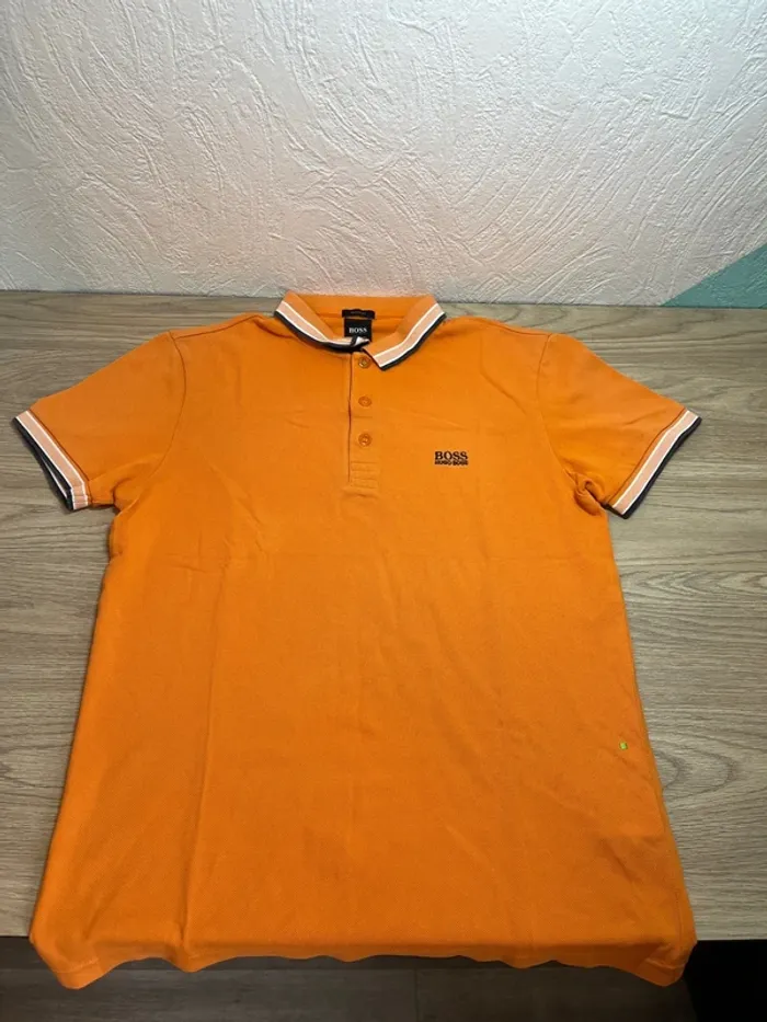 Polo Hugo boss - couleur orange - taille S - photo numéro 3