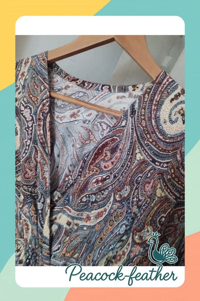 Robe longue marron TU l'effet péi - photo numéro 6