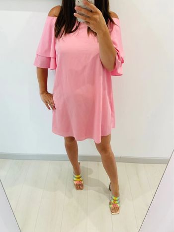 🌸Robe Zara - Rose - épaules dénudées 🌸