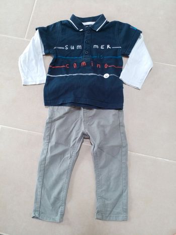 Ensemble pantalon polo