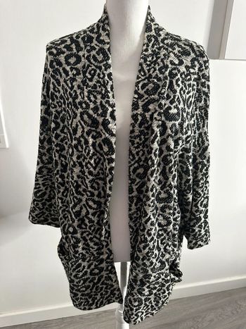 Blazer noir et blanc léopard TU