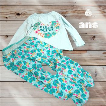 Ensemble pyjamas deux pièces tropicales