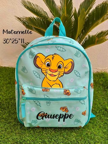 Sac maternelle roi lion personnalisé