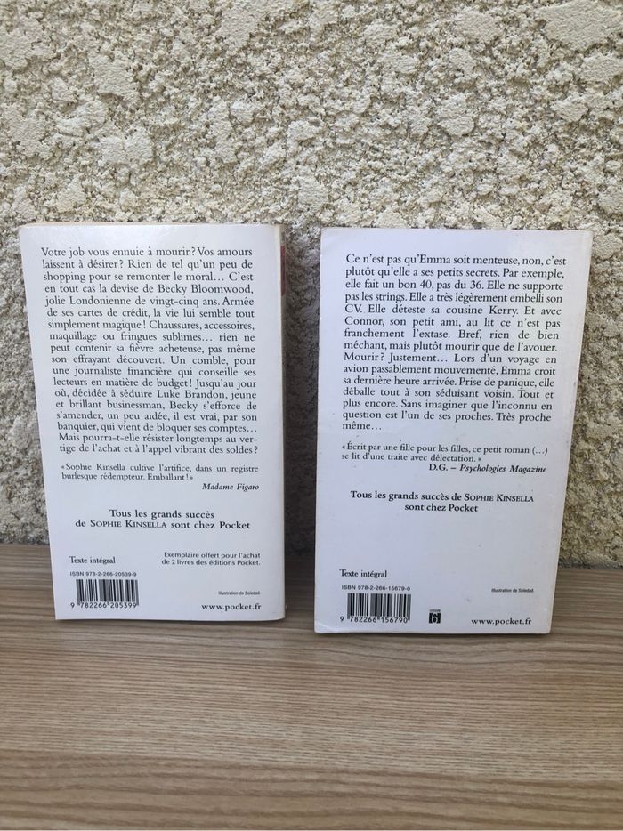 Lot de 2 romans de Sophie Kinsella - photo numéro 2