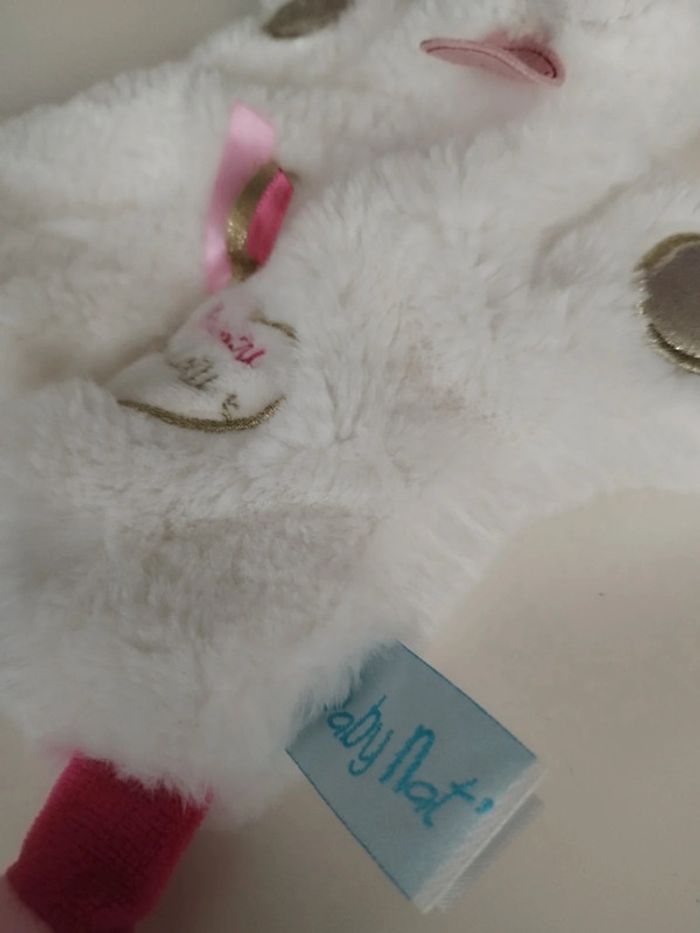 Doudou licorne marionnette Baby nat - photo numéro 3