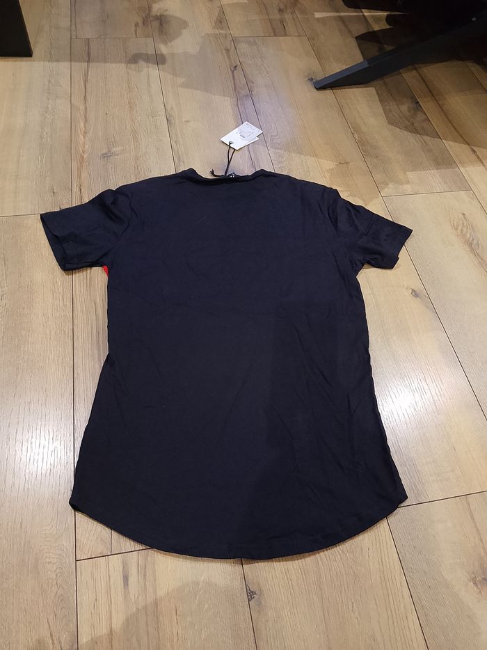 T-shirt noir manches courtes pour homme L Santiago - photo numéro 5