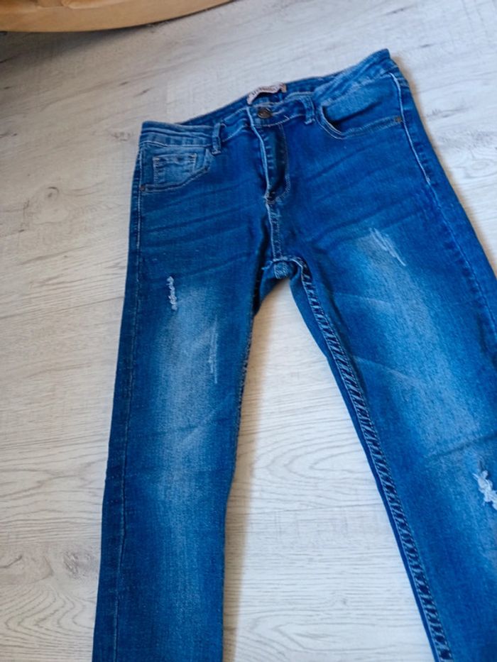 Jeans 36 S femme fermeture éclair mybestiny tbe - photo numéro 7