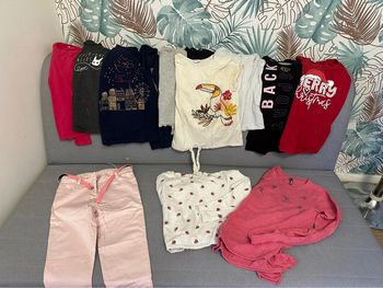 Lot de 12 vêtements fille 12 ans