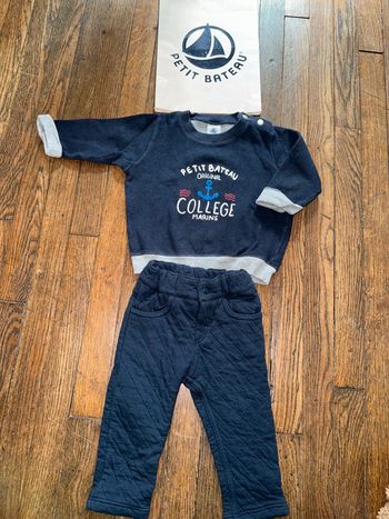 Ensemble petit bateau 12 mois