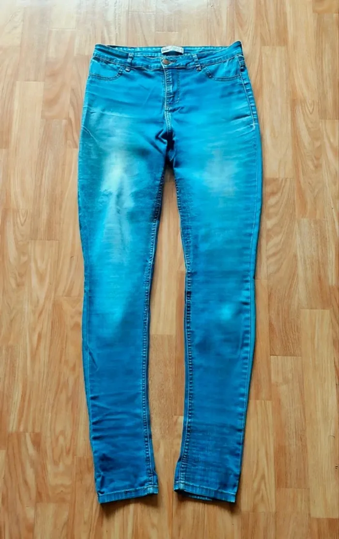 Jean skinny bleu délavé denim - Taille 36 C&A - photo numéro 3