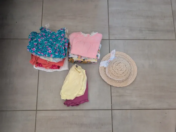 Lot bébé fille 9 mois été
