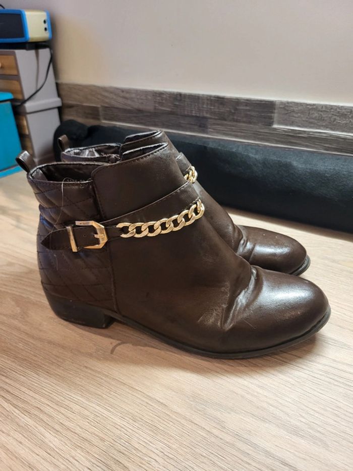Bottines marrons