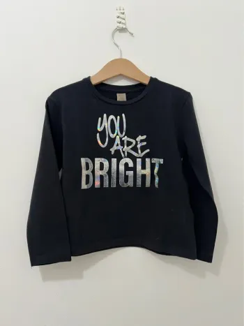 Haut noir « you are bright »