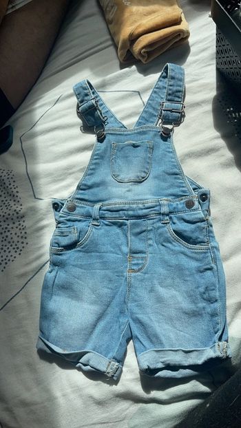 Salopette jean court