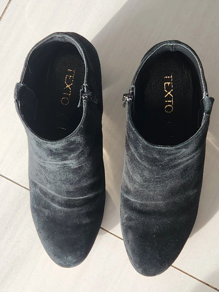 Bottines Talon Noir & Or Yexto T.40 - photo numéro 8