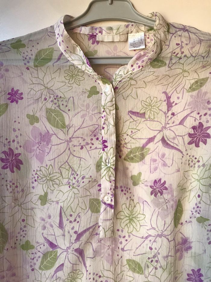 Tunique voile fleurs - photo numéro 2