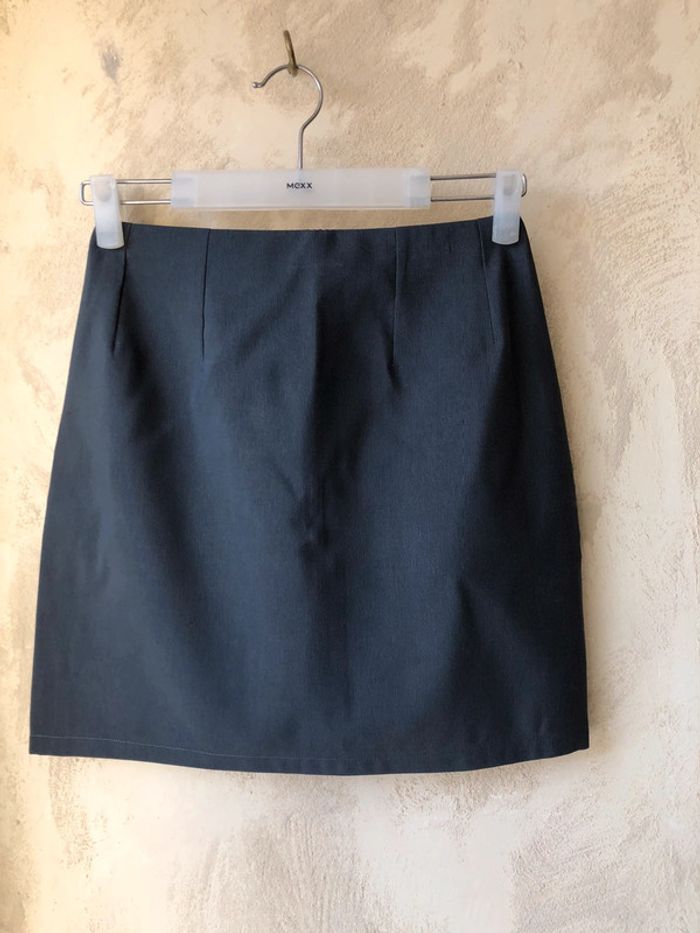 Mini jupe grise upcycling 34