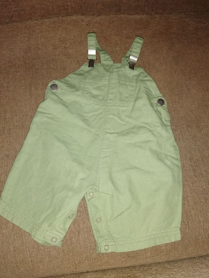Salopette verte garçon