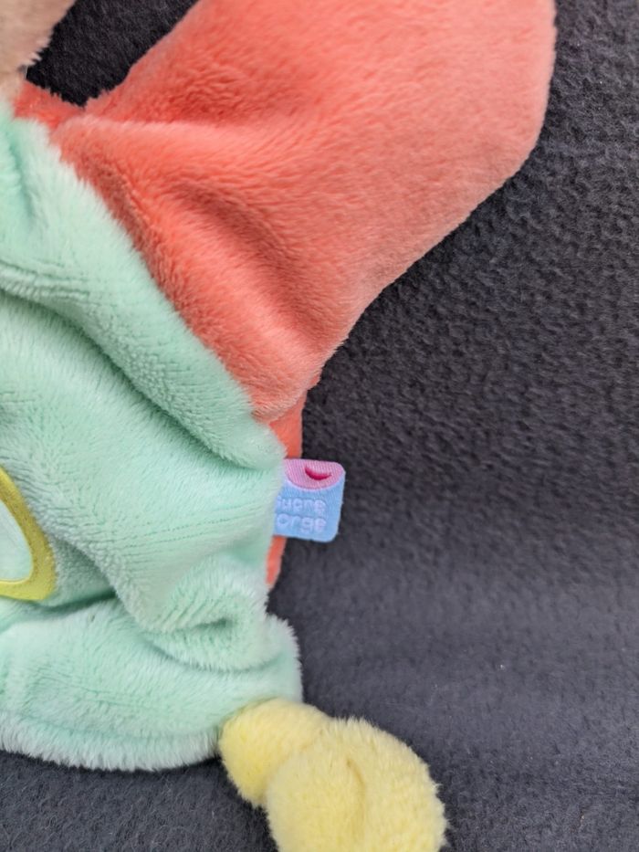 Doudou marionnette lapin sucre d'orge - photo numéro 3