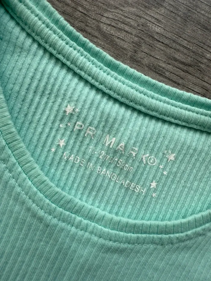 T-shirt turquoise fille 11/12 ans Primark - photo numéro 2