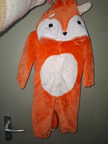Combinaison pyjama renard