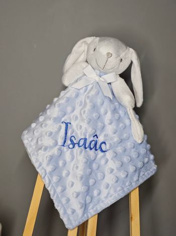 Doudou lapin personnalisé