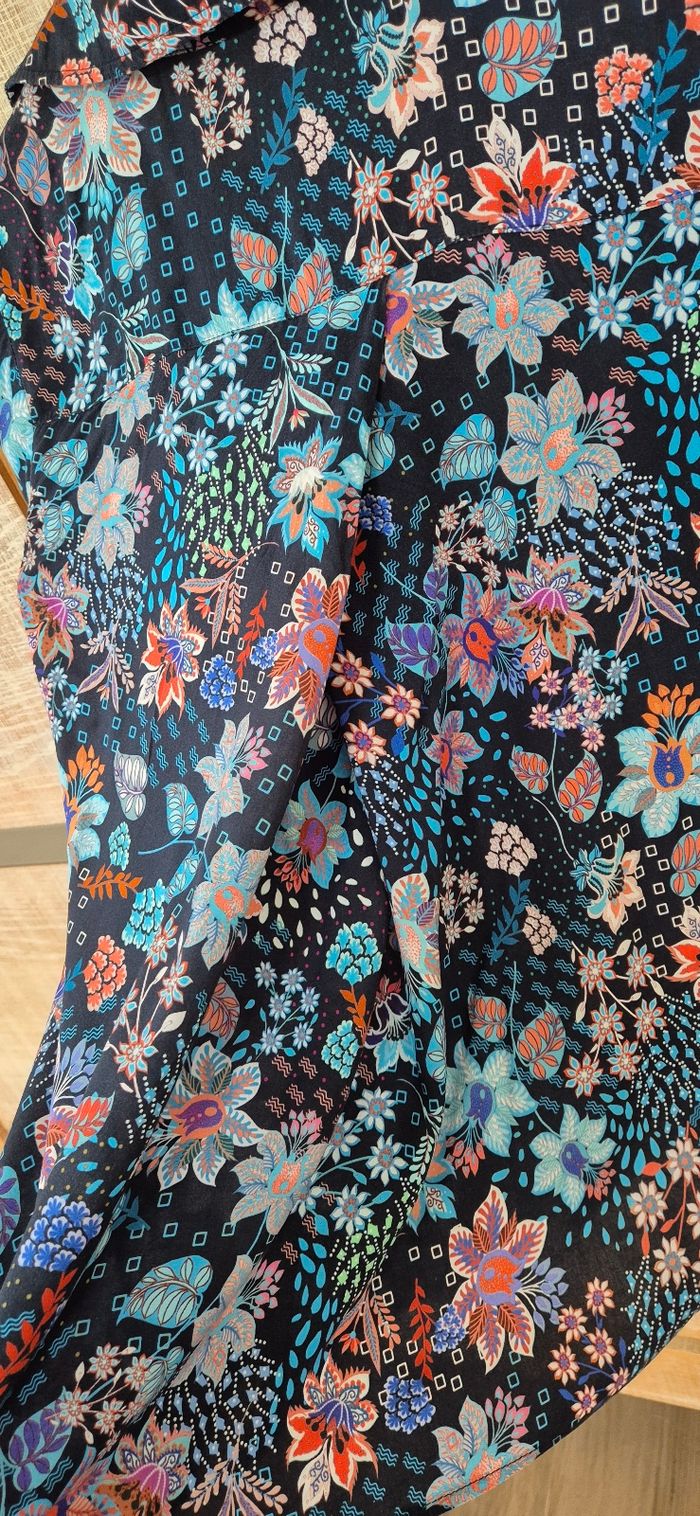 Tunique blouse chemisier manches 3/4 - photo numéro 4