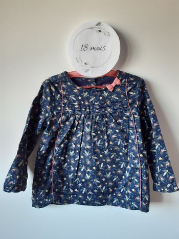 Haut manches longues / blouse bébé fille 18 mois Sergent Major