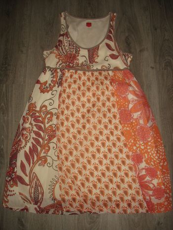 ROBE SM ÉCRUE A MOTIFS FLEURS "MISS CAPTAIN" - TAILLE 42 - n°17