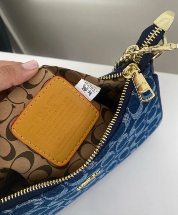 Sac coach teri denim - photo numéro 7