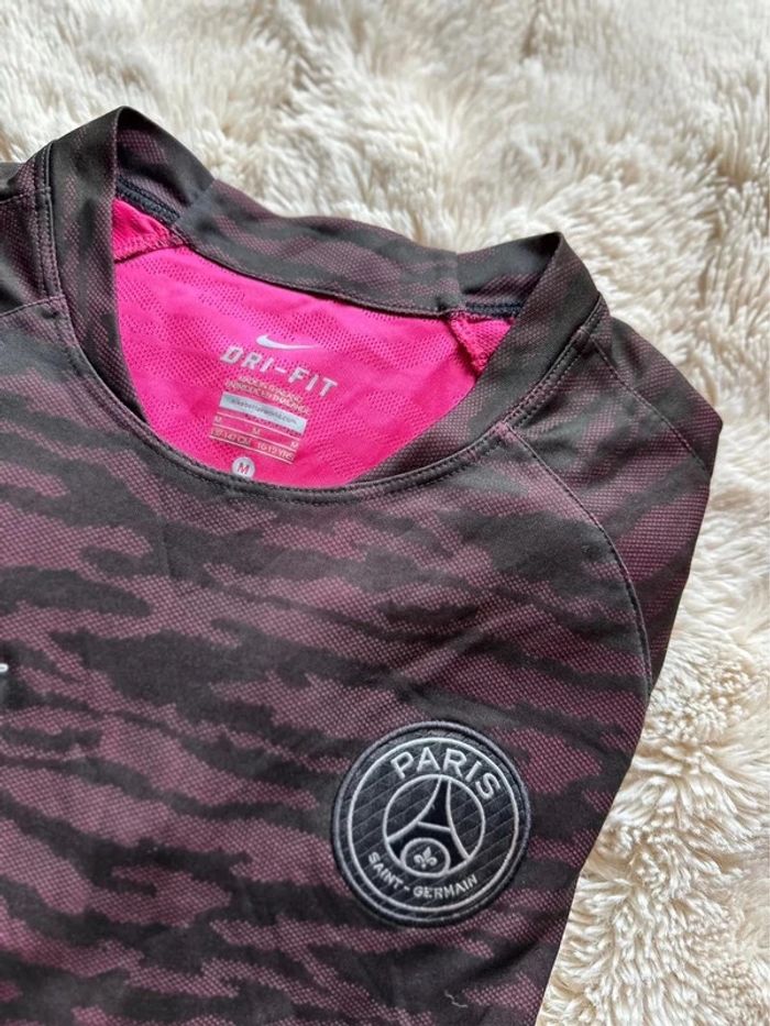 Maillot d'entraînement PSG zébré taille M enfant 10/12 ans - Nike - photo numéro 4
