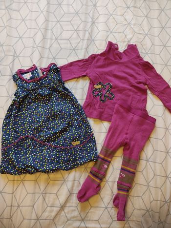 Ensemble robe collant et t-shirt taille 6 mois
