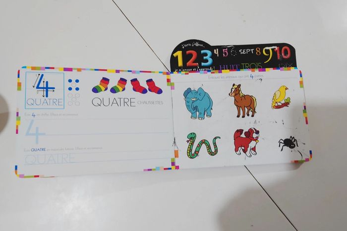 J'écris, j'efface - Les chiffres - livres Weleda - photo numéro 4