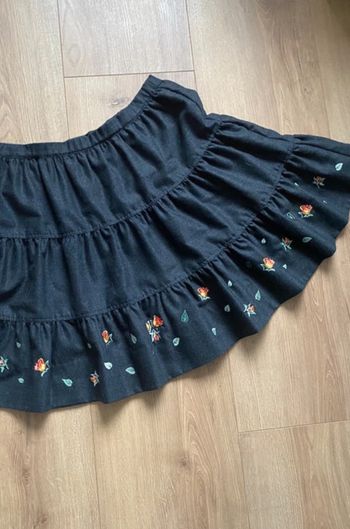 Jupe patineuse grise en laine cyrillus