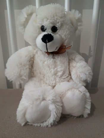 Peluche ourson blanc