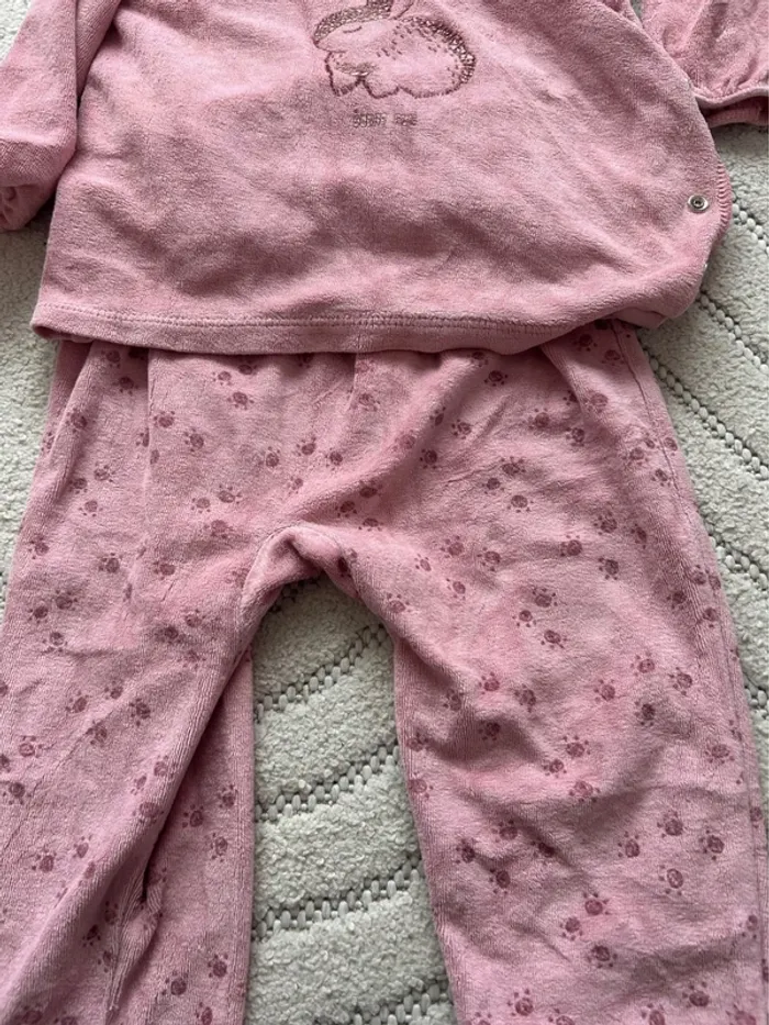 Pyjama 2 pièces rose - photo numéro 2