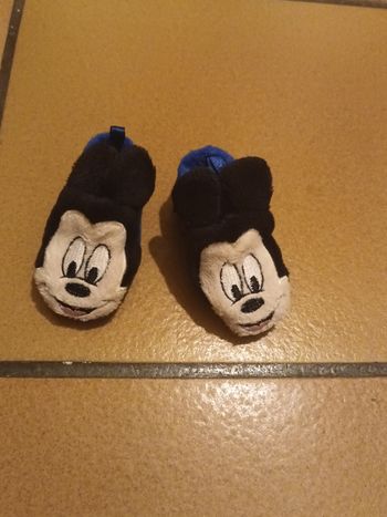 Chaussons Mickey bleu 0 3 mois